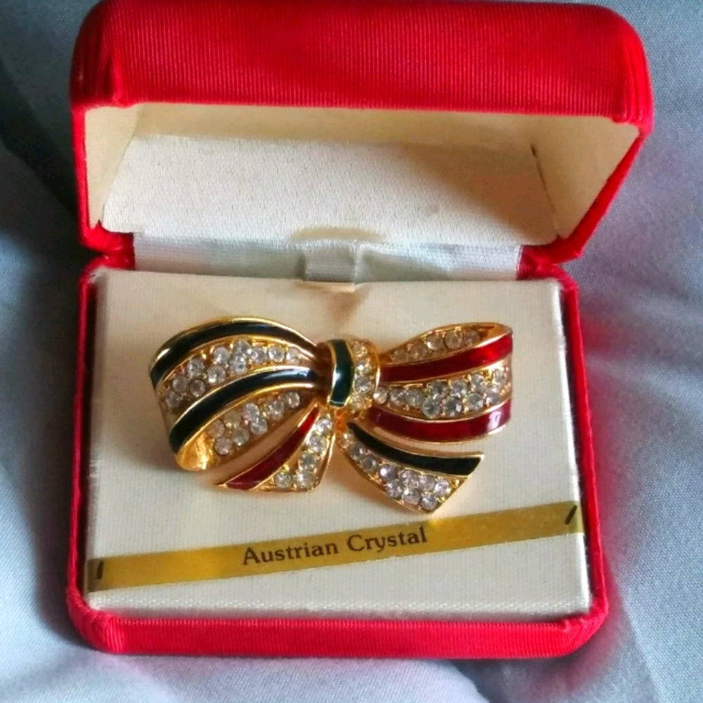 Melini by Roman Pin Brooch~ Austrian Crystals